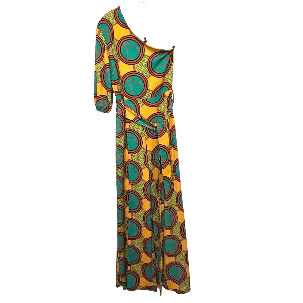 Vintage‎ 1970's? Retro Jeyrey H&H Fashion One Shoulder Wide Leg Jumpsuit Size XL